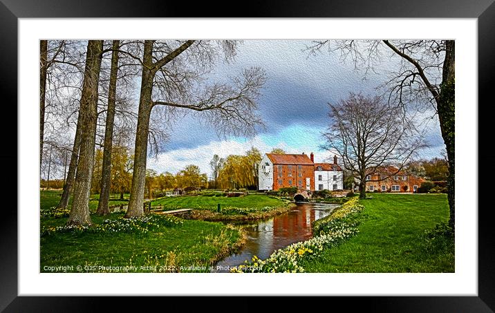 Serene Bintree Mill Landscape Framed Mounted Print by GJS Photography Artist