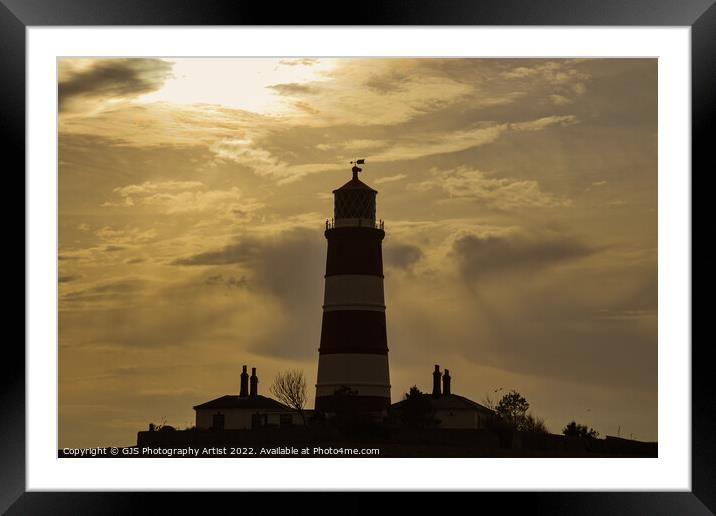 Weathervien Pointing Inland Framed Mounted Print by GJS Photography Artist