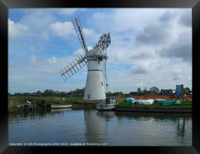 Thurne Windmill  Framed Print by GJS Photography Artist