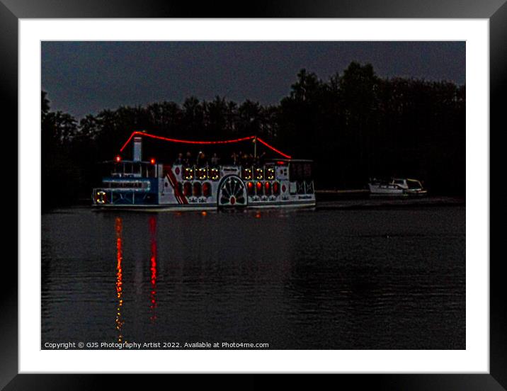 Lights On the Norfolk Broads  Framed Mounted Print by GJS Photography Artist