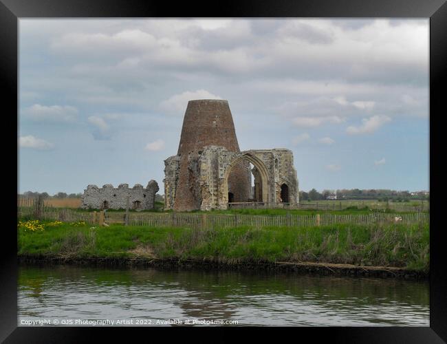 St Benet's Abbey  Framed Print by GJS Photography Artist