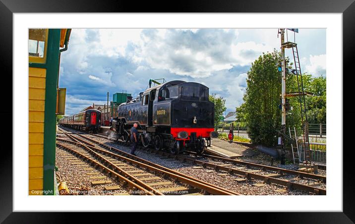 Loco Inspection Framed Mounted Print by GJS Photography Artist