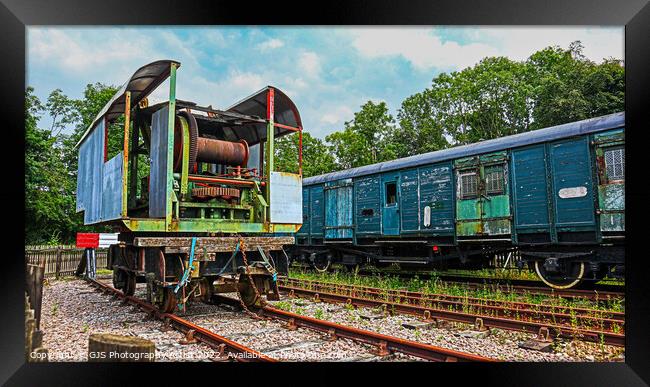 Old Railway Machine Framed Print by GJS Photography Artist
