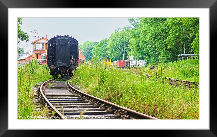Rails Bend Framed Mounted Print by GJS Photography Artist
