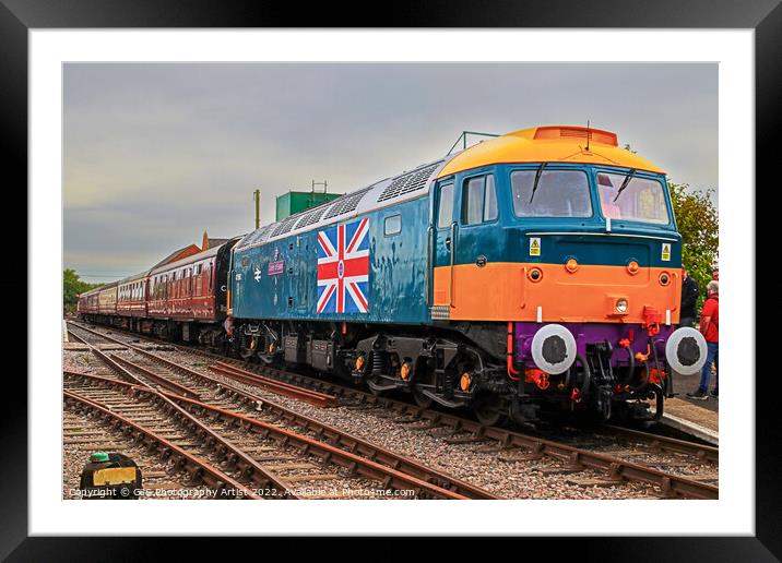 Mid Norfolk Railway’s County of Essex Livery Framed Mounted Print by GJS Photography Artist