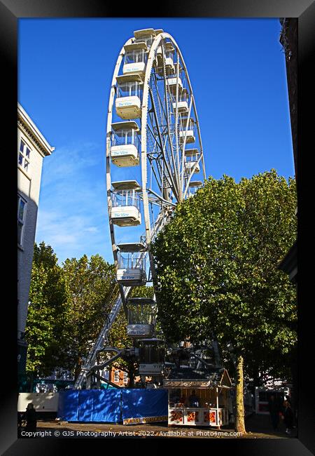 Center Wheel Framed Print by GJS Photography Artist