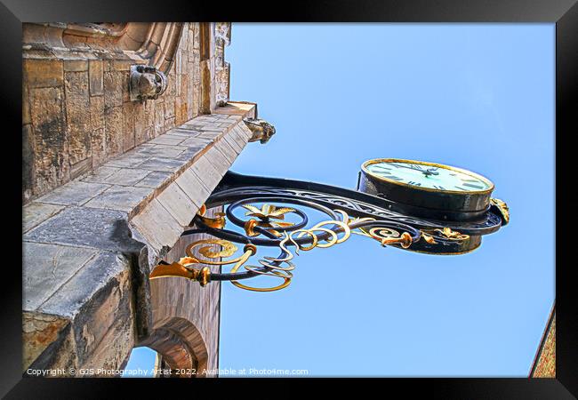 St Martin's Clock and Faces Framed Print by GJS Photography Artist