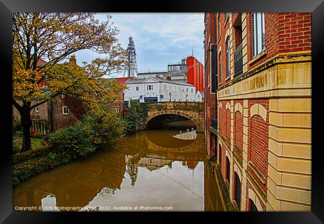 Reflections over the Foss Framed Print by GJS Photography Artist