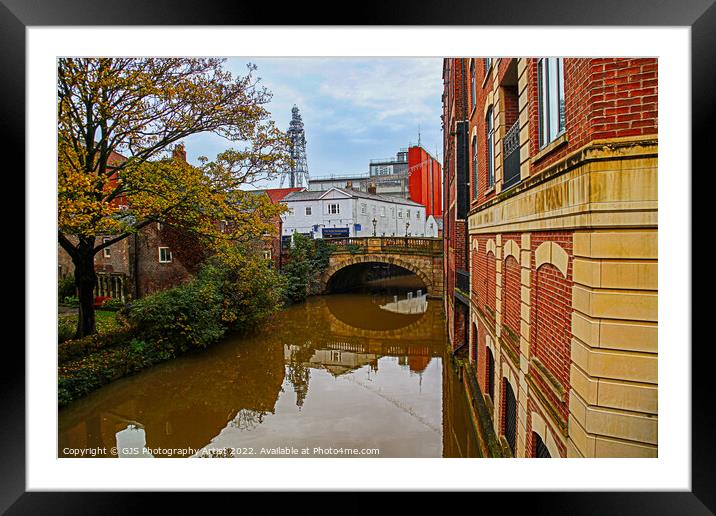 Reflections over the Foss Framed Mounted Print by GJS Photography Artist