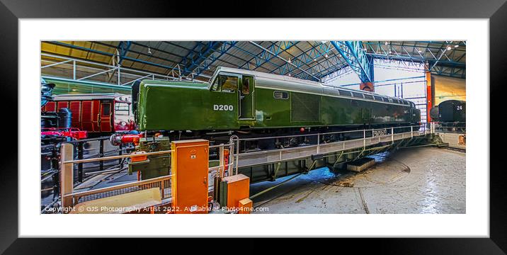 D200 On Turntable Pano Side View Framed Mounted Print by GJS Photography Artist