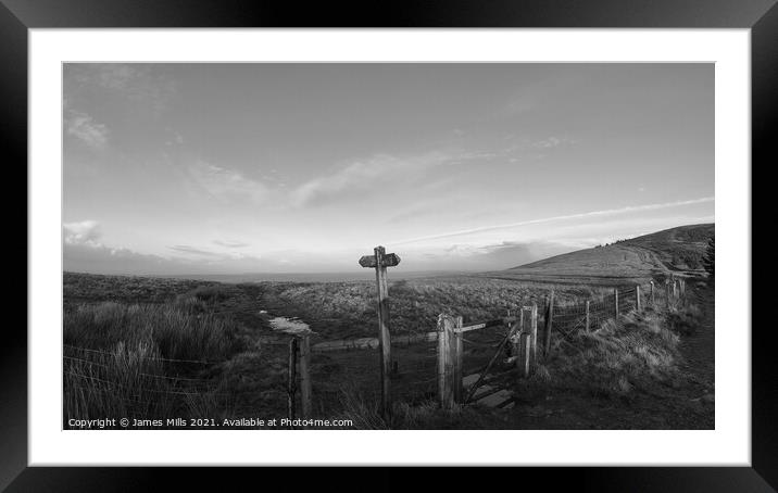 Crossroads Framed Mounted Print by James Mills