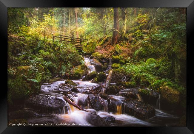 Wyming Brook. Yorkshire Framed Print by philip kennedy