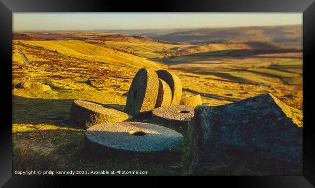 The Millstones Framed Print by philip kennedy