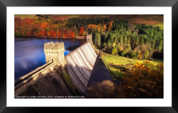 The Dambusters Dam Framed Mounted Print by philip kennedy