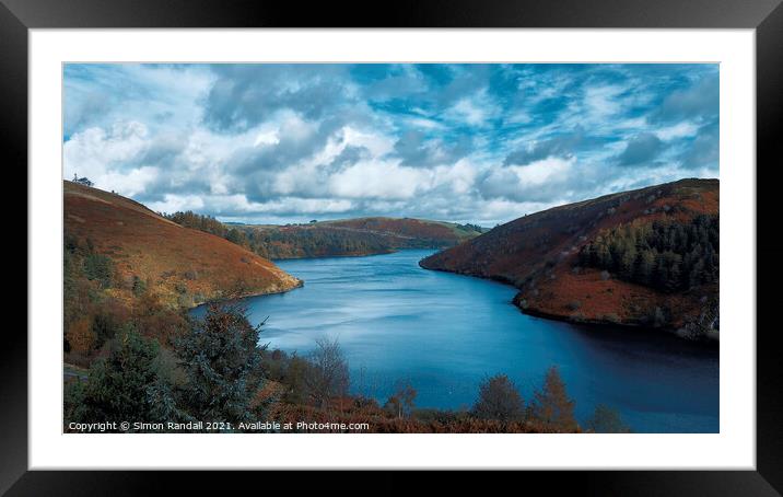 Llyn Clewedog in Autumn Framed Mounted Print by Simon Randall