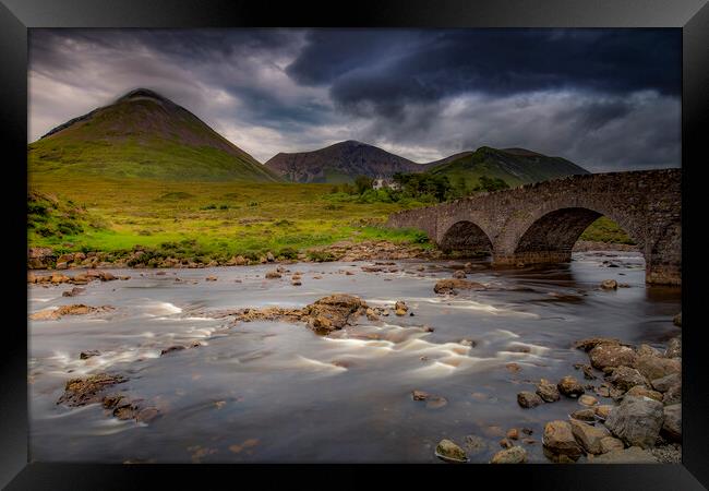 Sligachan old bridge Framed Print by Antwan Janssen