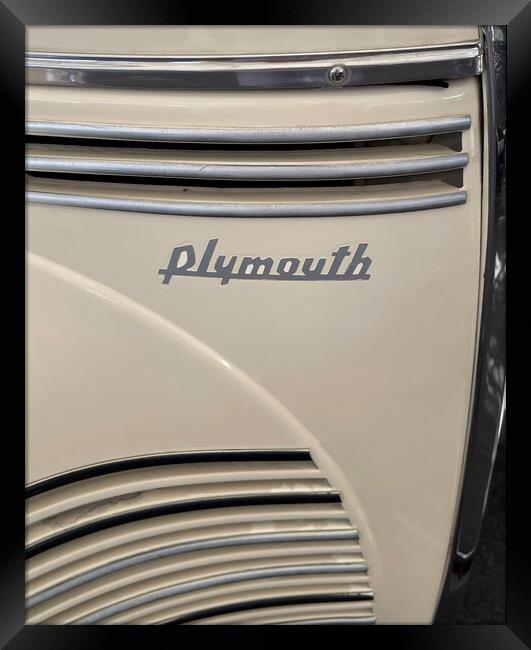 1940 Plymouth P-10 Chrysler Vehicle Framed Print by Antonio Ribeiro