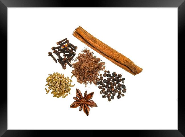 Chinese Five Spice plus Powder Blend Framed Print by Antonio Ribeiro