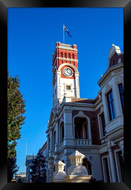Toowoomba City Hall Heritage-Listed Building Framed Print by Antonio Ribeiro