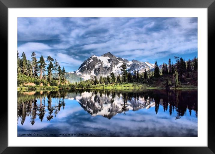 Picture Lake Beauty Framed Mounted Print by Buz Reid
