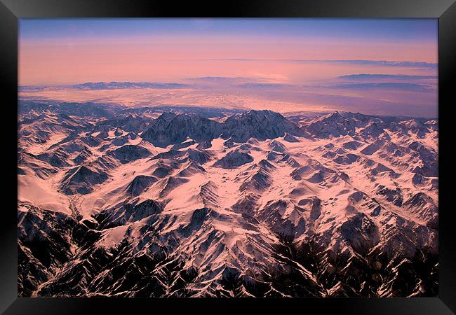 The Mountains of Khazakstan Framed Print by Geoff Tydeman