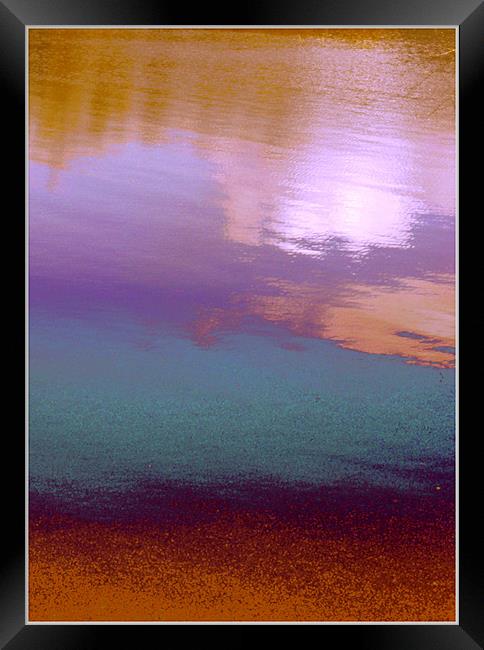 Beach Colours Framed Print by Ferenc Kalmar