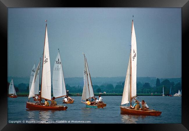 Sailing on the Thames near Marlow England 1960 Framed Print by Bygone Images