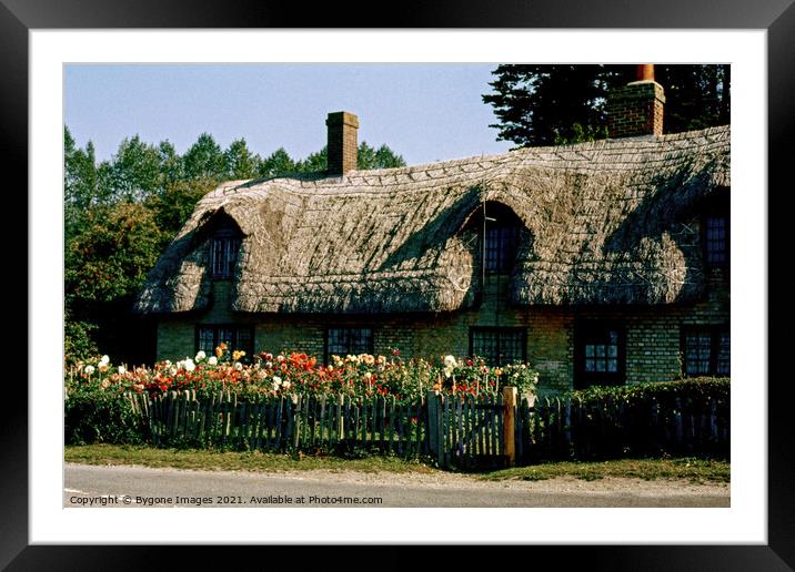 Thatched Cottage Beaulieu 1969 Framed Mounted Print by Bygone Images