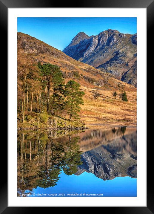 Outdoor mountain Framed Mounted Print by stephen cooper