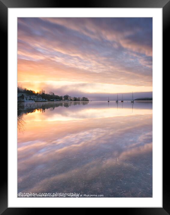 tranquil  Framed Mounted Print by stephen cooper
