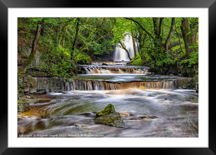  waterfalls Framed Mounted Print by stephen cooper