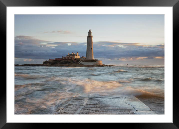 waves Framed Mounted Print by stephen cooper