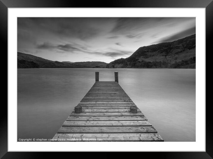 the landing stage Framed Mounted Print by stephen cooper