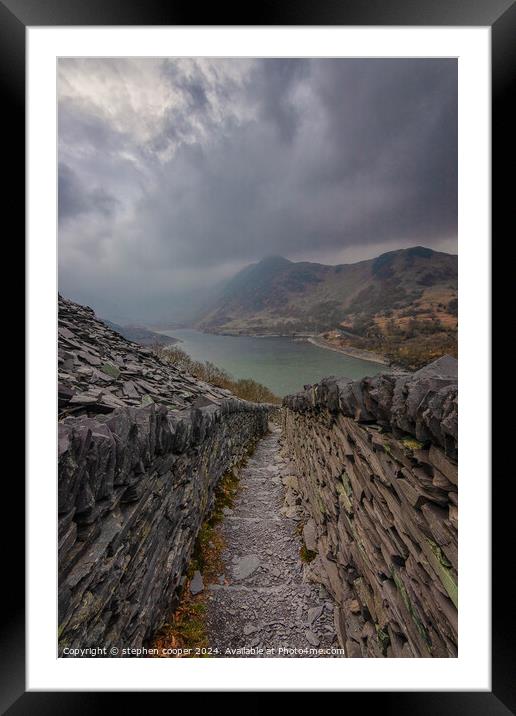 Outdoor mountain Framed Mounted Print by stephen cooper