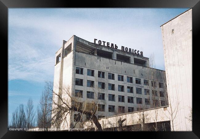 Hotel Polissya, Pripyat Framed Print by Laura Q