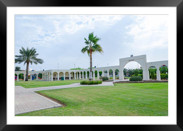 Arches and palms Framed Mounted Print by Lucas D'Souza