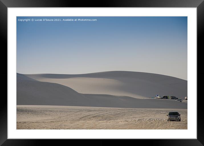 Desert Camping Framed Mounted Print by Lucas D'Souza