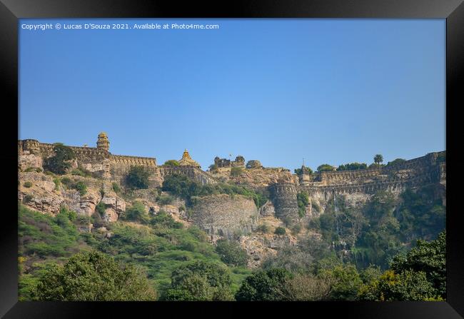 Chittorgarh fort in Rajasthan, India Framed Print by Lucas D'Souza