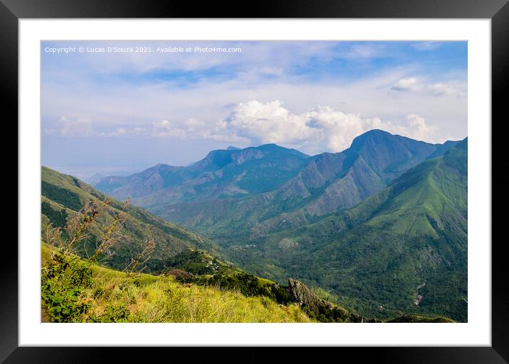 Misty mountains Framed Mounted Print by Lucas D'Souza