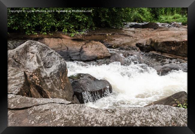 Rocky stream  Framed Print by Lucas D'Souza