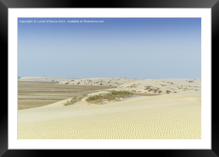 Desert landscape Framed Mounted Print by Lucas D'Souza