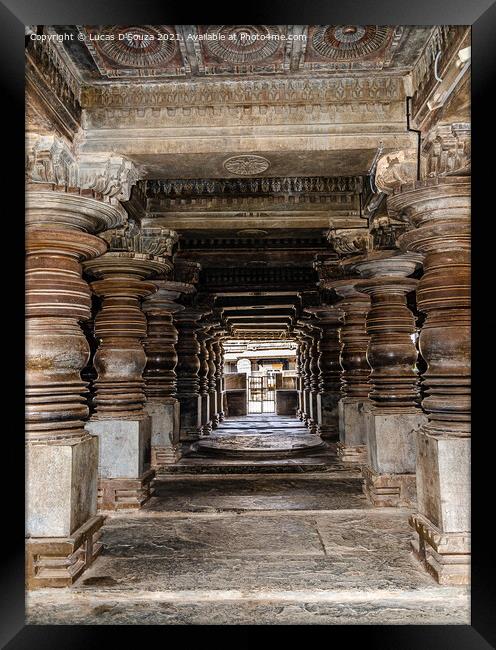 Part of the Harihareshwara temple in Harihar, India Framed Print by Lucas D'Souza