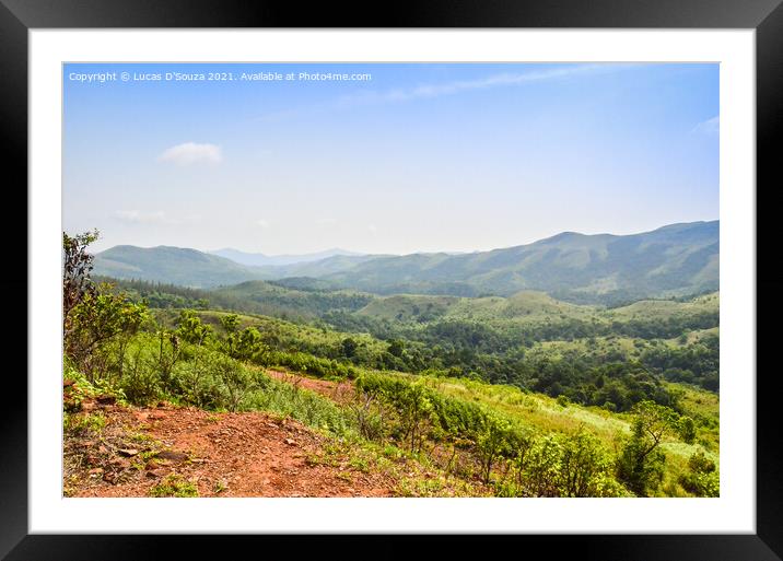 Kuduremukh Hills at Chikmagalur, India Framed Mounted Print by Lucas D'Souza