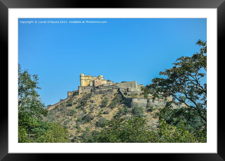 Kumbalgarh Fort in Rajasthan, India Framed Mounted Print by Lucas D'Souza