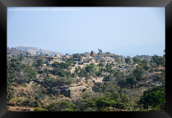 Kumbalgarh Fort in Rajasthan, India Framed Print by Lucas D'Souza