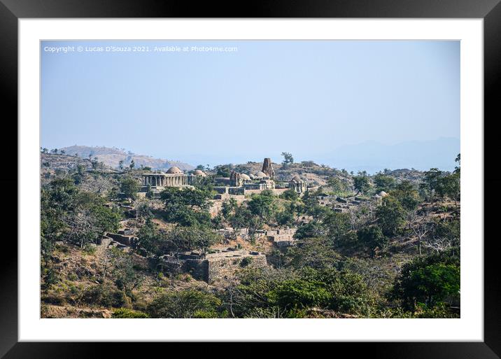 Kumbalgarh Fort in Rajasthan, India Framed Mounted Print by Lucas D'Souza