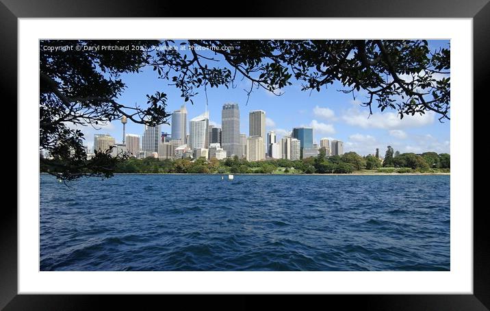 Sydney harbour  Framed Mounted Print by Daryl Pritchard videos