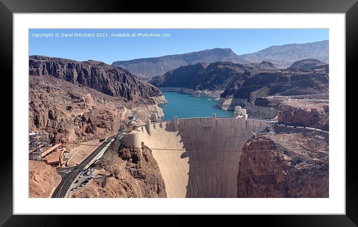 Hoover Dam Framed Mounted Print by Daryl Pritchard videos
