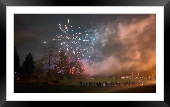 Clough park fireworks display Framed Mounted Print by Daryl Pritchard videos