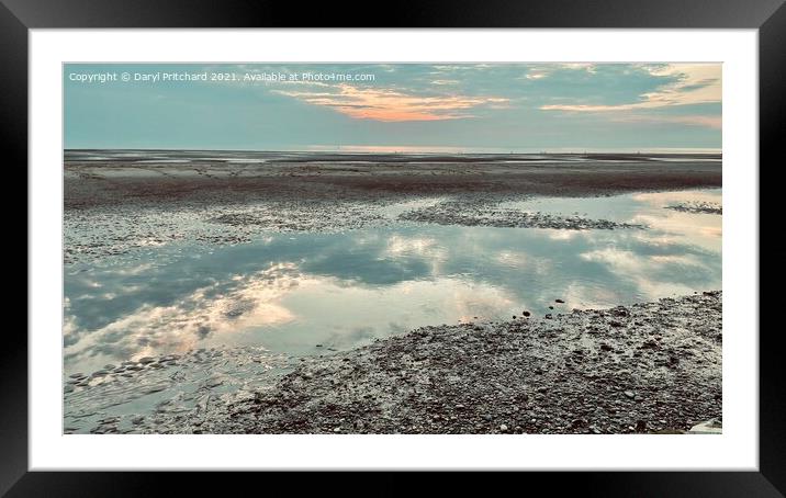Blackpool beach sunset Framed Mounted Print by Daryl Pritchard videos